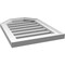 Ekena Millwork Octagonal Top Surface Mount PVC Gable Vent w/ 2"W x 1-1/2"P Brickmould Frame, 16"W x 22"H GVPOT16X2202SF - alternate 3